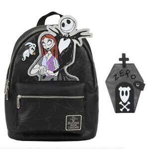 Nightmare Before Christmas Mini Backpack with Zero Dog House Tombstone Wallet